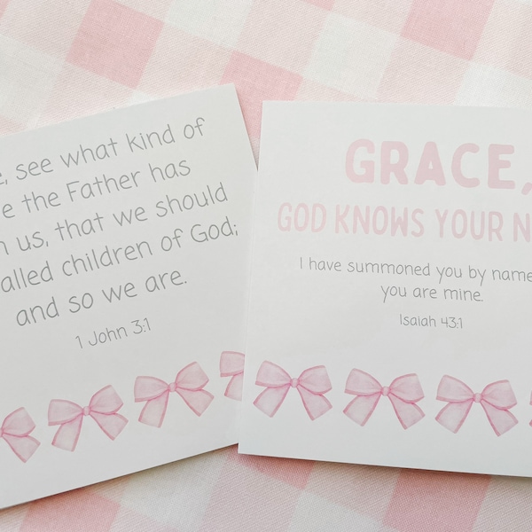 Children’s Personalized Scripture Card Sets- Digital