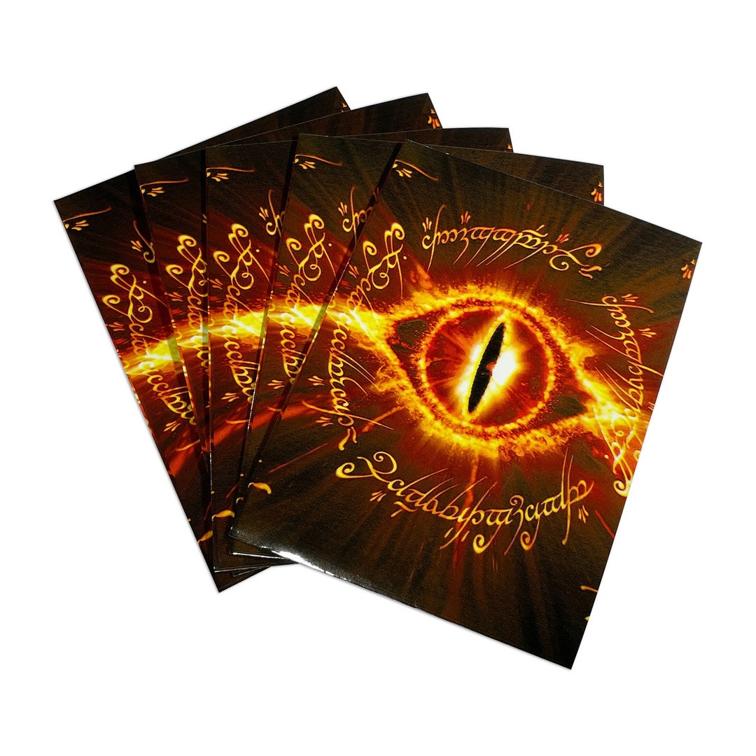 LOTR Eye Of Sauron Card Sleeves TCG Sleeve Standard Size Etsy UK