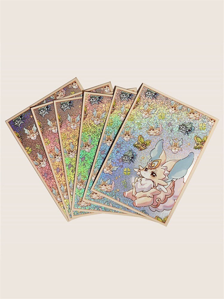 Cute Purrely Yugioh Holographic Sleeves TCG Holo Sleeve Etsy UK