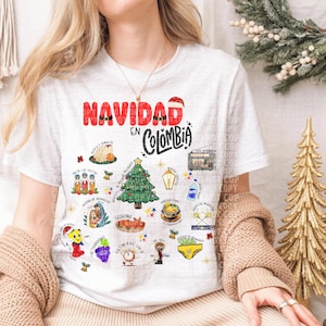 camiseta navideña Colombia y sus tradiciones