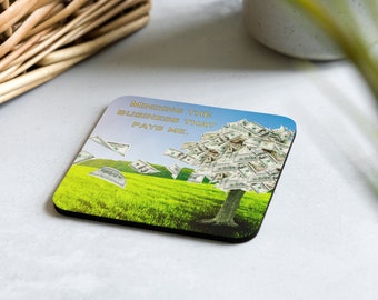 Cork-back coaster