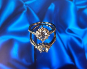 Round Zirconium Inlay Ring