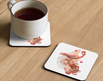 Cork-back coaster