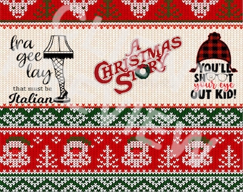 A Christmas story 20oz skinny sublimation tumbler
