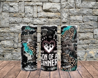 20 oz tumbler wrap, Jelly roll tumbler wrap, Gift for her, Gift for him, Son of sinner wrap, Digtal wrap, 300 DPI, Straight tumbler wrap