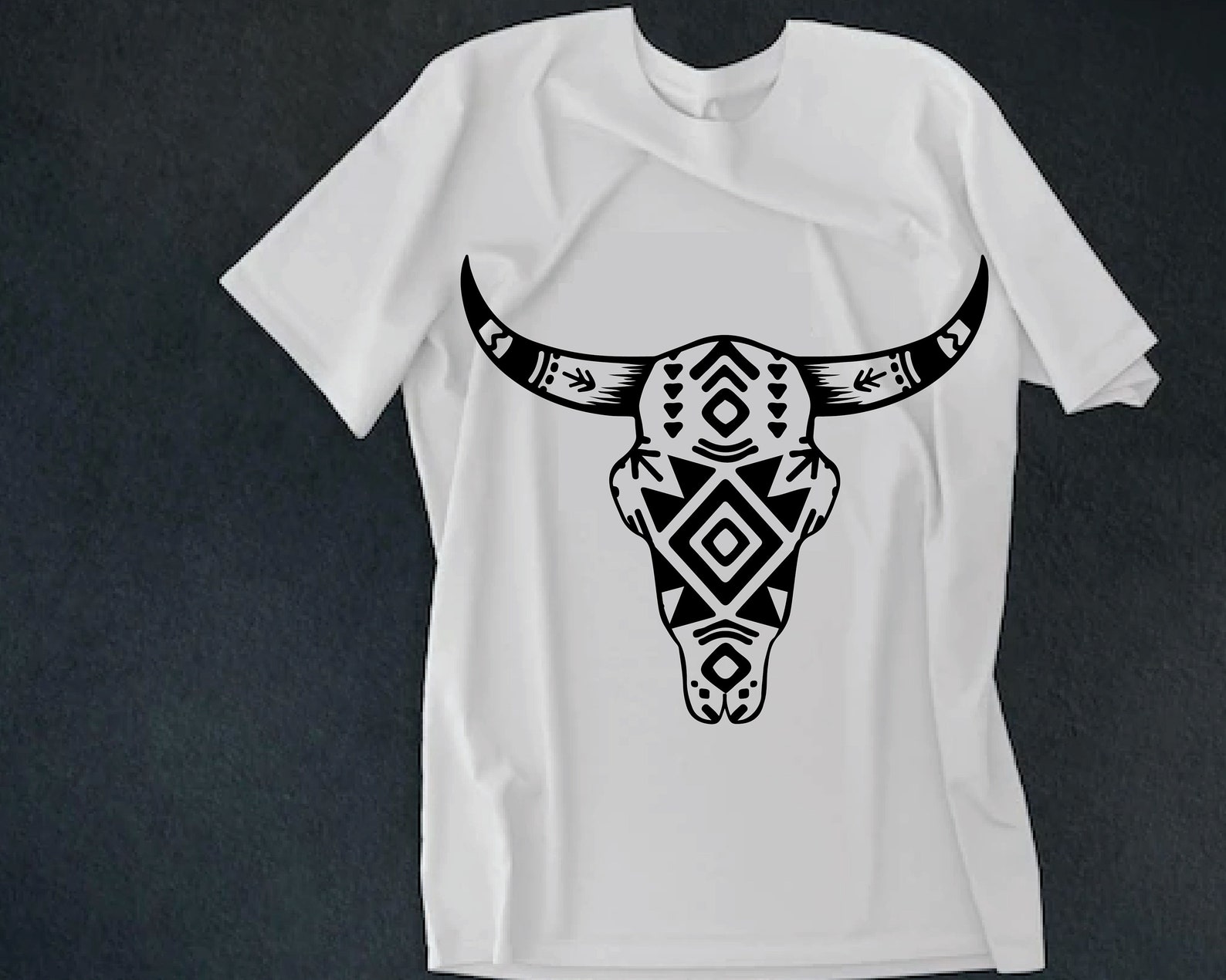 Cow Skull Svg Long Horn Svg Long Horn Skull Svg Bull - Etsy