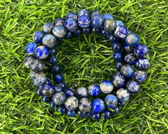 6mm/8mm Natural Lapis Lazuli Bracelet Stretch Natural Gemstone Bracelet For the Sagittarius
