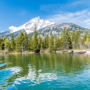 Vette di Teton dal lago Phelps / Yellowstone / Scenario da cartolina / Download digitale / File stampabile
