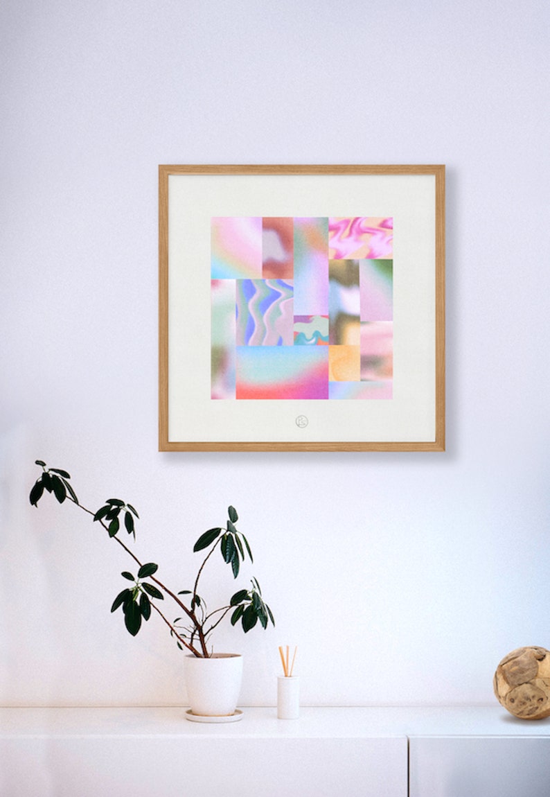 GRADIENT WAVES I // Giclée Art Print / Multiple Sizes / Unframed image 2