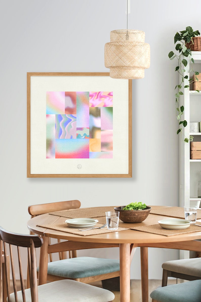 GRADIENT WAVES I // Giclée Art Print / Multiple Sizes / Unframed image 3