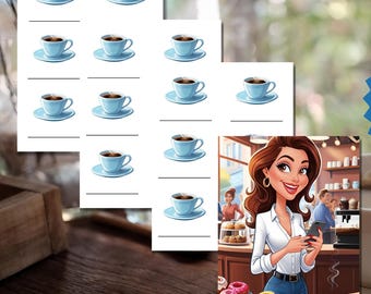 Pin the Kaffeetassen Party Spiel: Spaß für alle Altersgruppen (Digitaler Download)