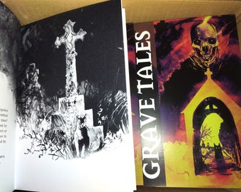 Grave Tales Dark Illustrated Folklore Comic- Ondertekend- Gotisch Cadeau