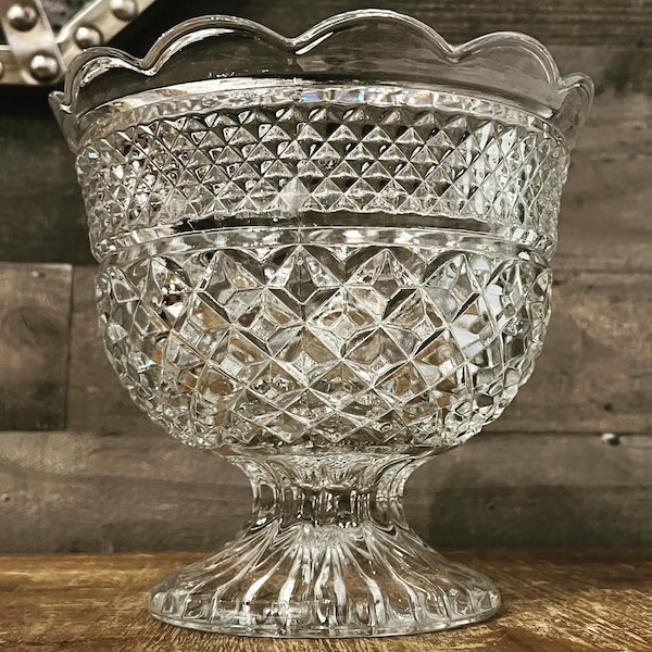 Crystal Punch Bowl Etsy