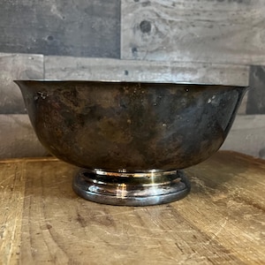 Vintage Gorham versilberte Sockel Kompott Schüssel YC781