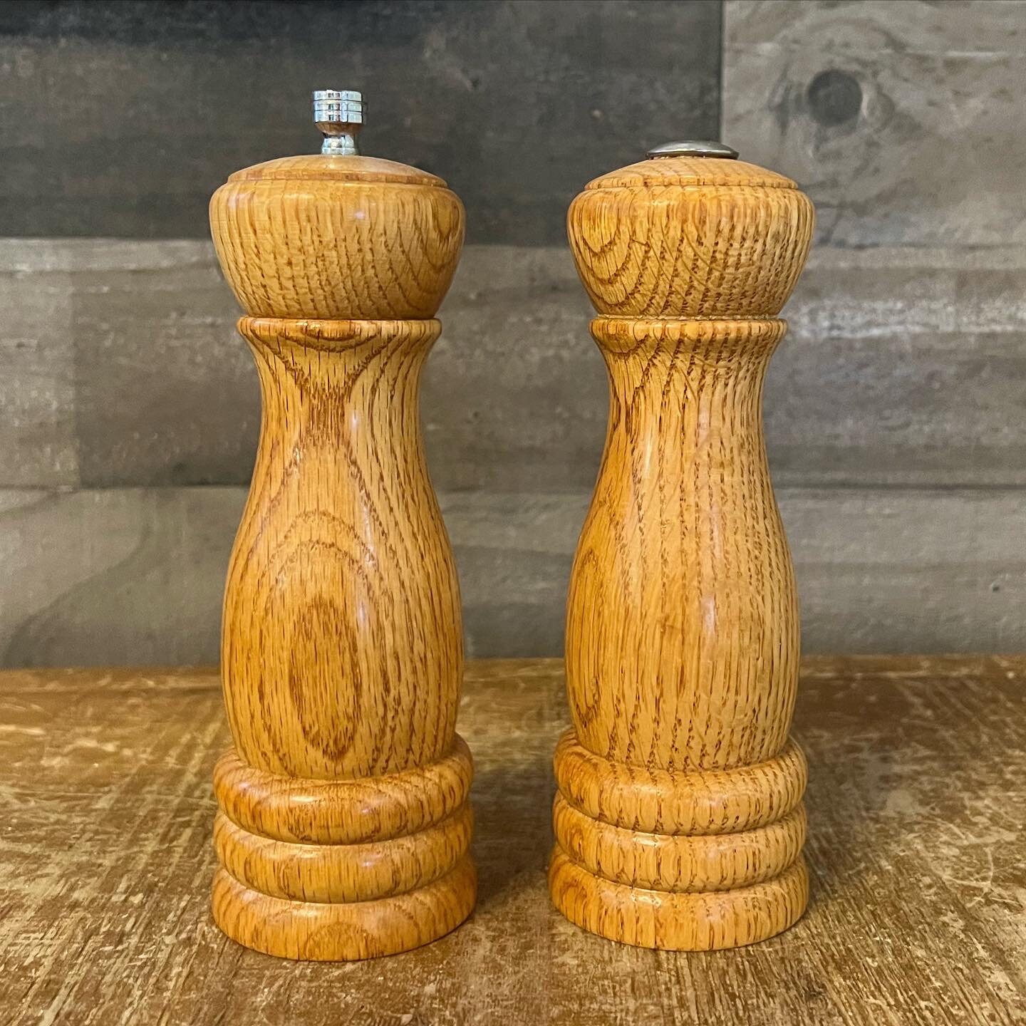 Vintage Olde Thompson Wood Salt and Pepper Grinder Set - Etsy