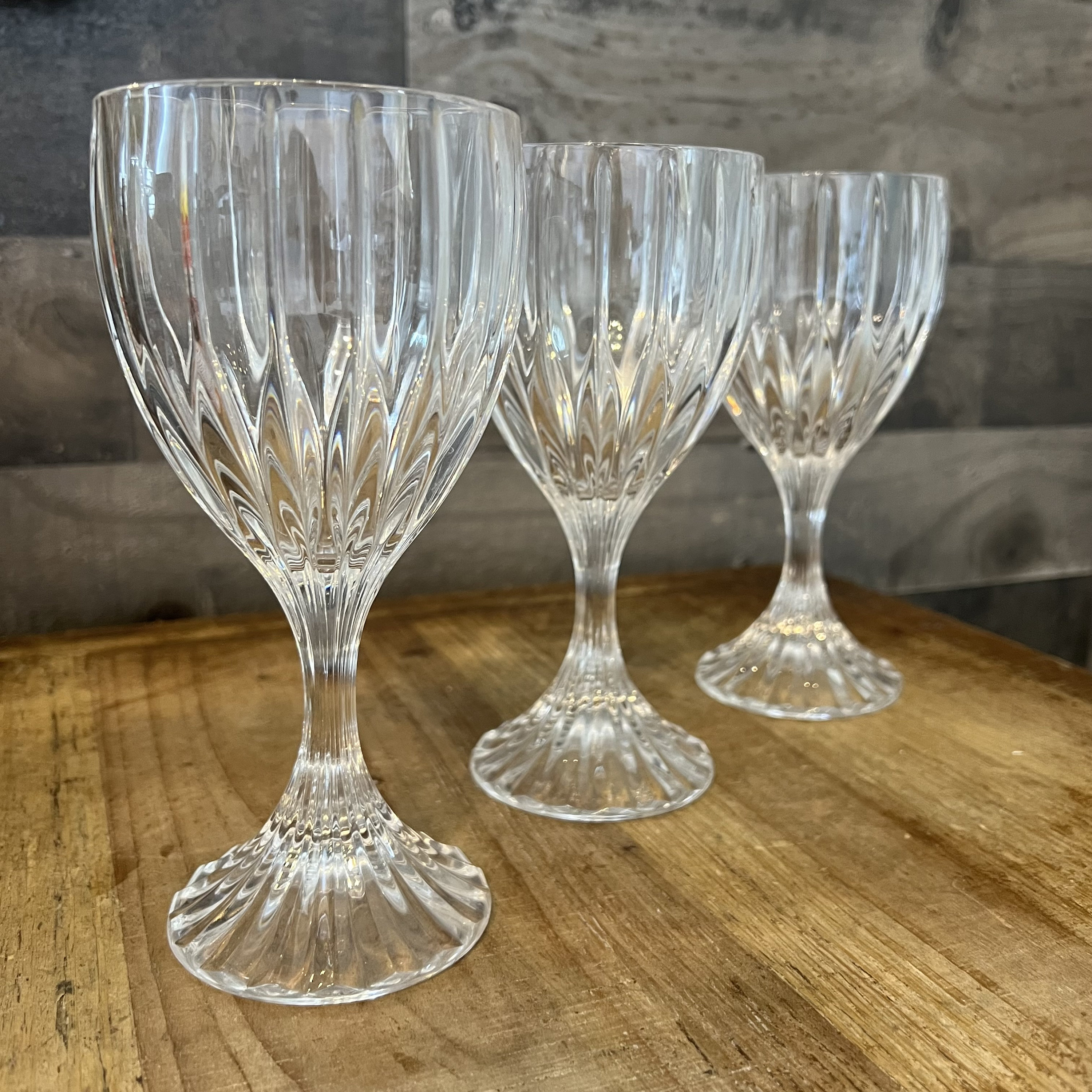 Mikasa Crystal Park Lane Water Goblets Set of