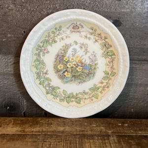 Vintage Royal Daulton Brambly Hedge Floral Spring Small Plate
