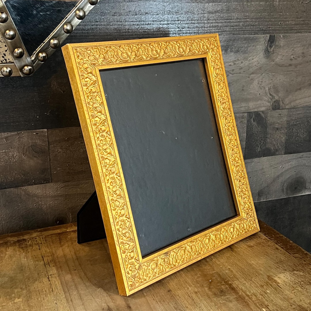 Taupe Enamel & Gold Frame 8x10 main image 1