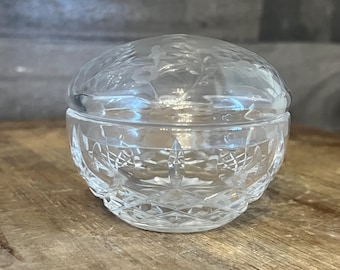 Vintage Rogaska Crystal Lidded Trinket Dish