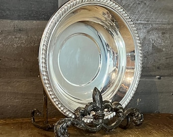 Antique FB Rogers Silver Co. Silverplated Footed Covered Bowl
