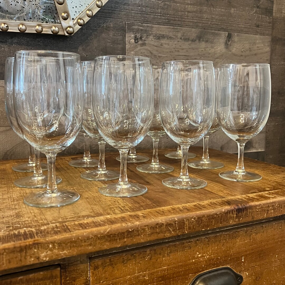 Pottery Barn Caterers Box Water Glasses Short Stem Glasses Set of 12 Etsy