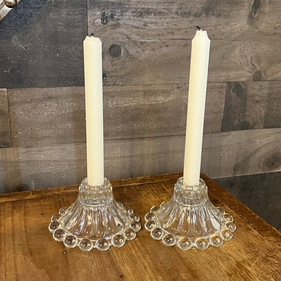 Portacandele Vetro Vaso Candele Galleggant: Hewory Set d 6 Porta Candela da Tavolo Clndr