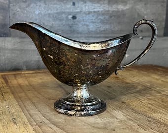 Vintage versilberte Sauciere