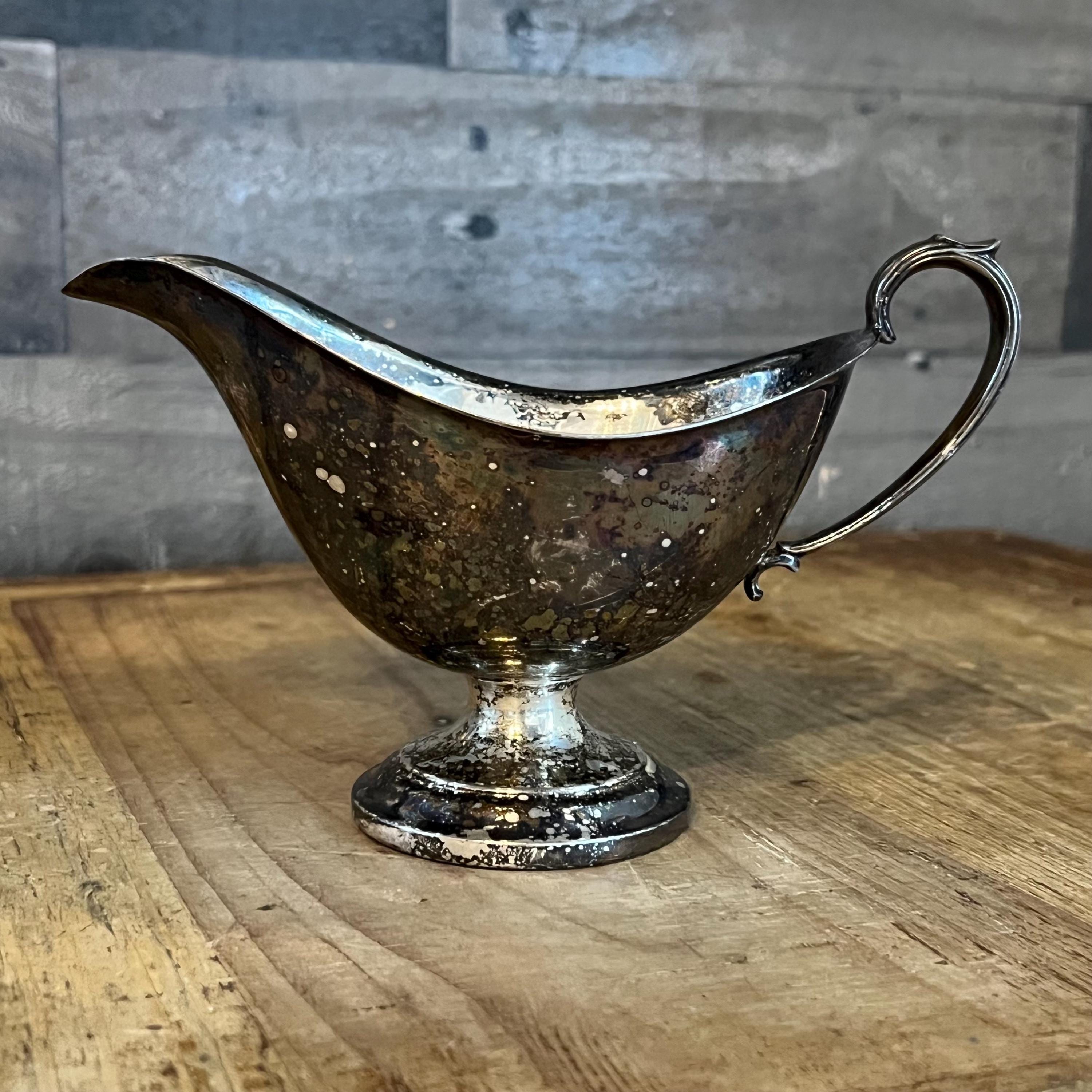 Antique silver gravy boat - Etsy 日本