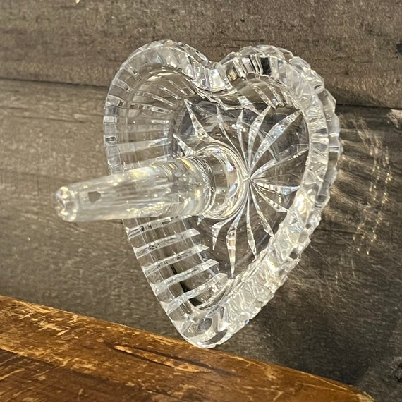 Waterford Crystal heart shaped ring holder Gem