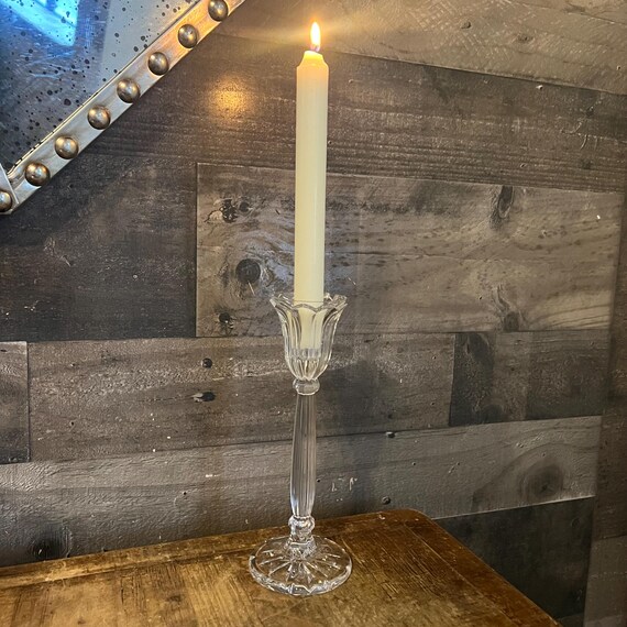 Vintage Oneida Crystal Tulip Candlestick Holder - Etsy Denmark