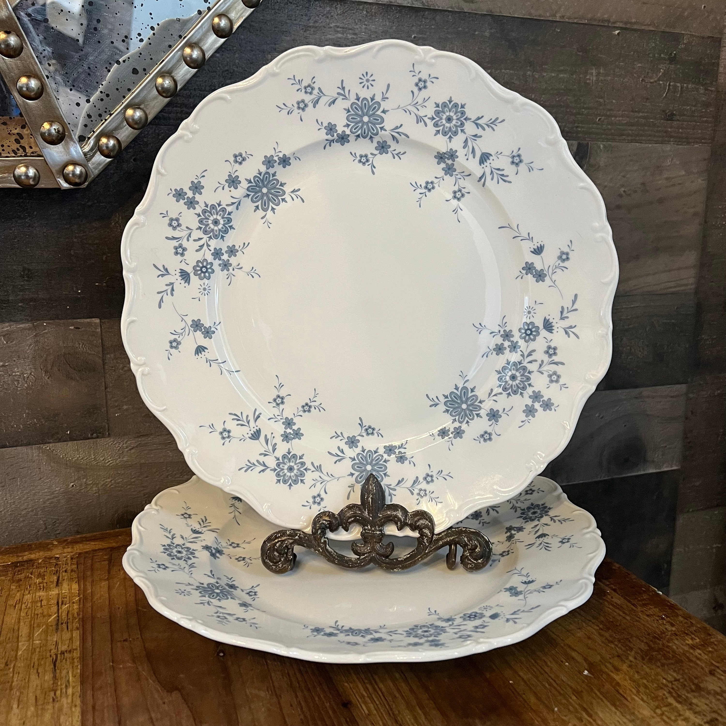 Seltmann Welden Bavarian Blue Christina Porcelain White and Blue