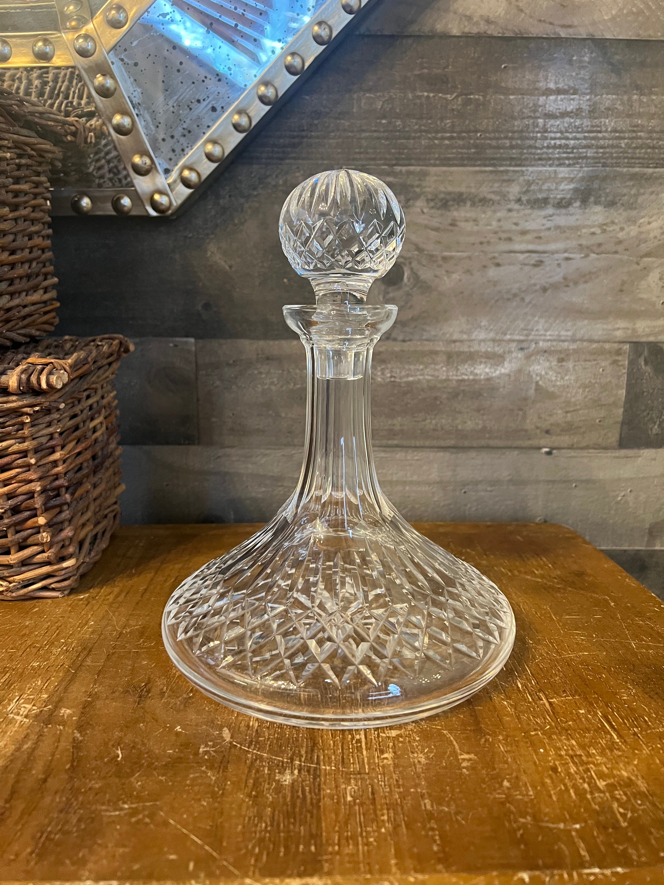 Waterford Lismore Crystal Decanter Bar Decanter Elegant Decanter Liquor