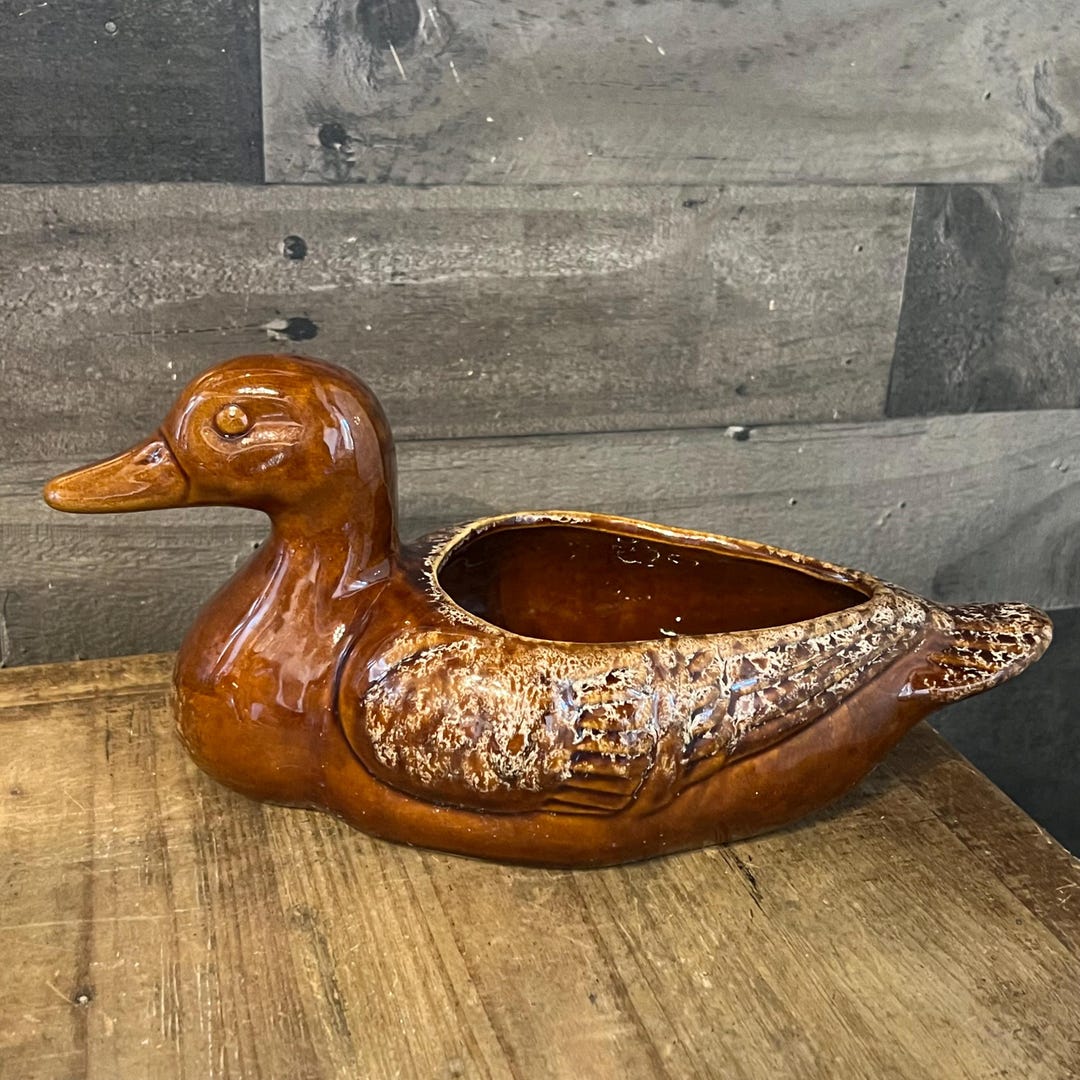 Sonshine Pottery Brown Small Duck main image 0