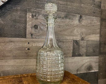 carafe vintage en verre transparent - carafe à whisky - carafe à vodka - carafe de bar - carafe de bar - décoration de bar - articles de bar