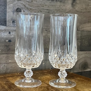Set of 4 Cristal D’Arques Durand Longchamp Clear Iced Tea Glasses