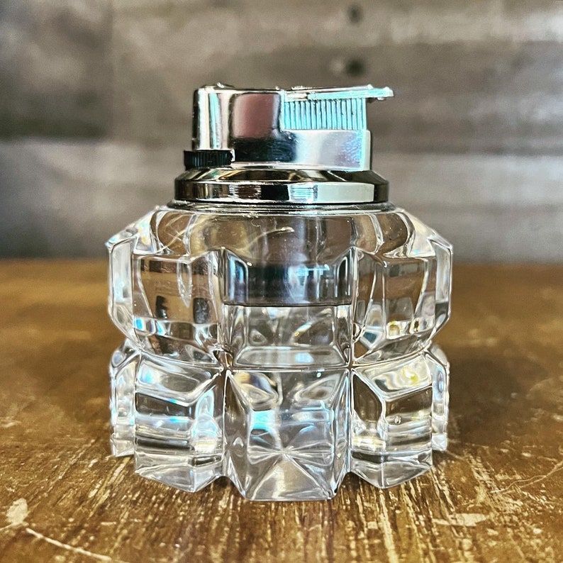 Vintage Mikasa Crystal Table Lighter Vintage Lighter Etsy