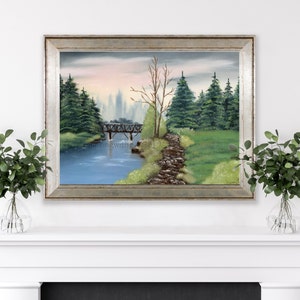 Print of Oil Painting Bridge