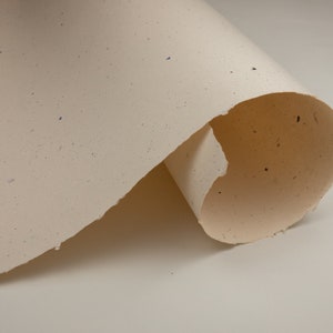 100% Handmade Cotton Paper 23.6x31.5" Ideal For All Art Work and Drawing Uncoated Sealed  -  Zerendud