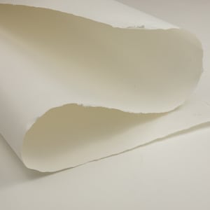 Papel de lino tradicional hecho a mano 23,6 × 31,5 "Dibujo a lápiz sin ácido Dibujo artístico apto para caligrafía Sin recubrimiento - Zerendud