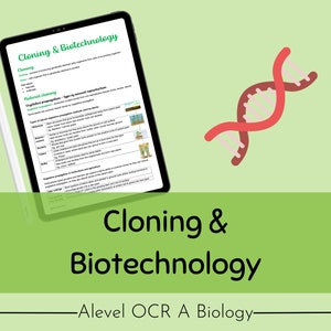 OCR A A-level Biology Cloning & Biotechnology Revision Notes
