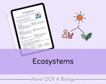 OCR A A-level Biology Ecosystems Revision Notes