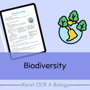 OCR A A-level Biology Biodiversity Revision Notes