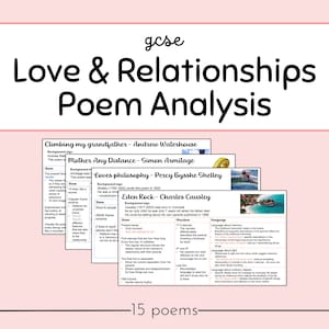 GCSE English Literature Love & Relationships Poem Anthology Revision Notes