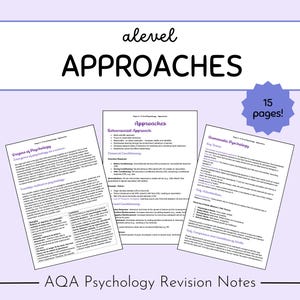AQA A-Level Psychology Revision Notes: Approaches