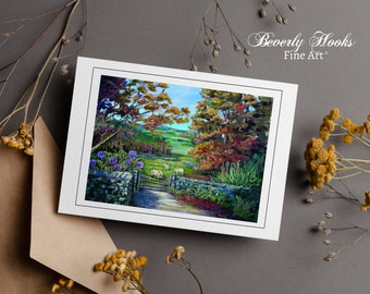 Autumn Serenity - Bulk Impressionist Note Cards with Envelopes