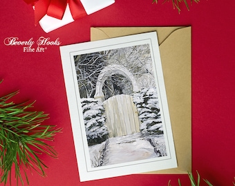 My Winter Garden - Bulk Impressionist Holiday Cards with Envelopes