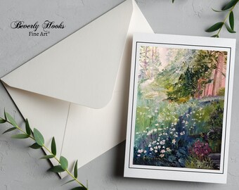 Amid My Summer Garden - Impressionist Note Cards with Envelopes (Set of 12)