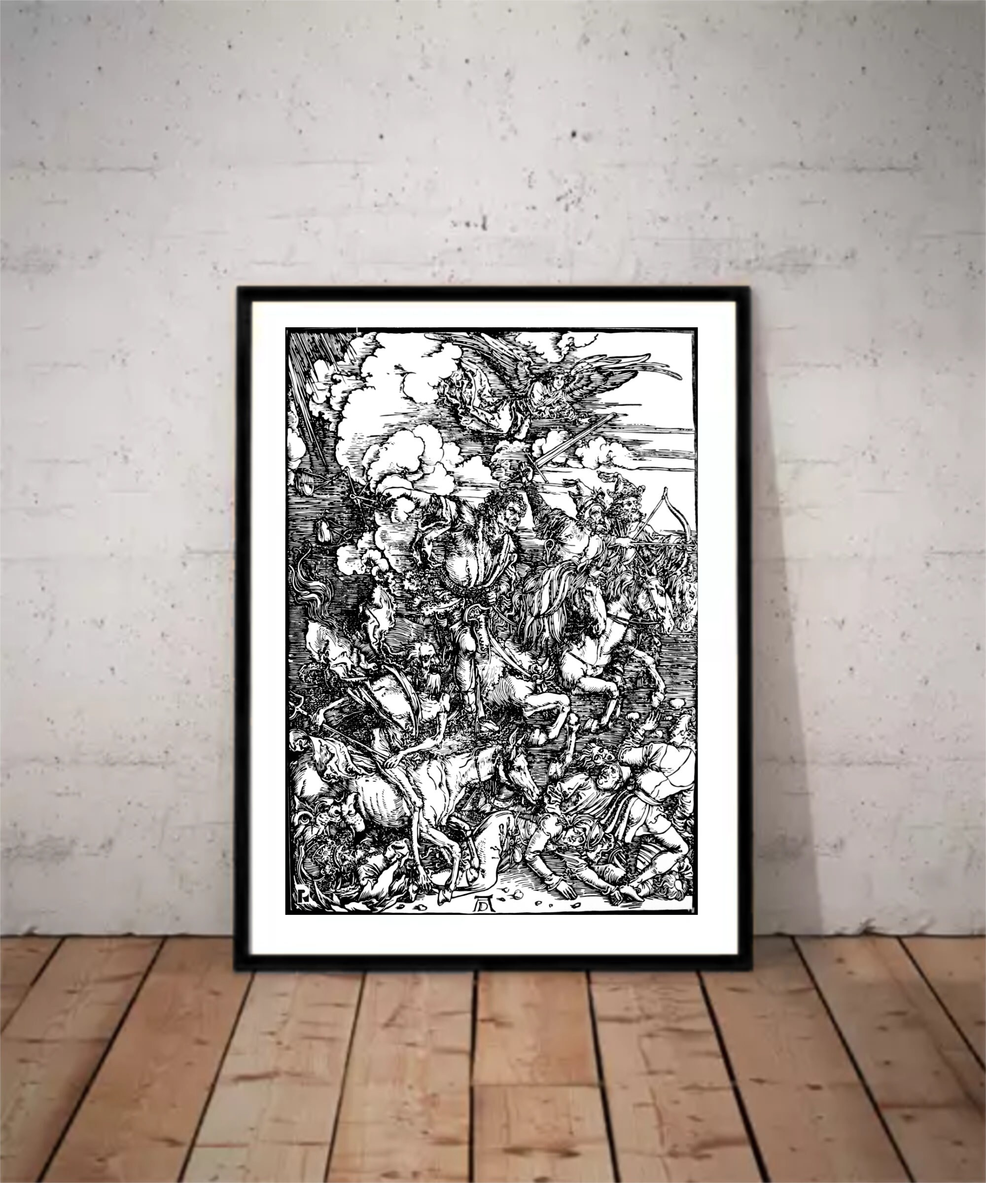 Albrecht Durer - the Four Riders of Apocalypse - Handmade Linocut ...