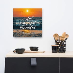 ALWAYS 1 Thessalonians 5:16-18 Square-Format Wall Art