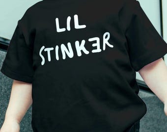 Lil Stinker Toddler Shirt | Funny Skunk Tee, Mischief Spirit, Hand-Lettered Style